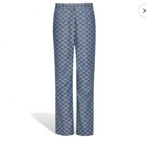 Authentic MCM NWT Women’s Logo Straight Pants Indigo Pants Size 38 $690 Retail